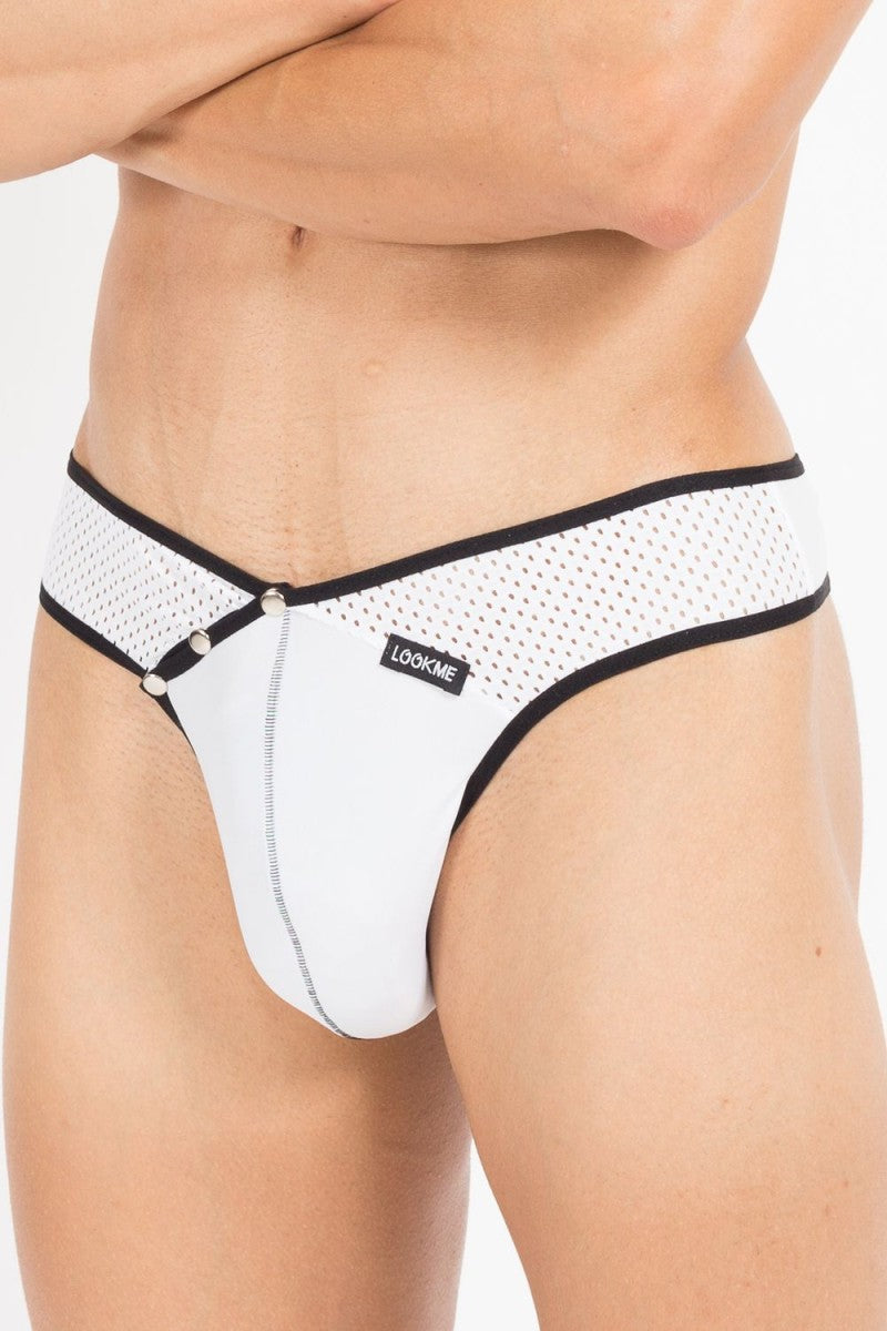 weiß/schwarzer Männer String Mixing 43-57 von Look Me weiß/schwarzer Männer String Mixing 43-57 von Look Me
